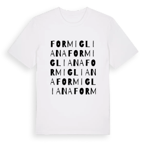 Formigliana ordlek t-shirt – ekologisk bomull t-shirt från Pinshirt