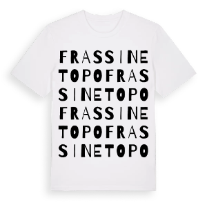 Frassineto Po ordlek t-shirt – ekologisk bomull t-shirt från Pinshirt