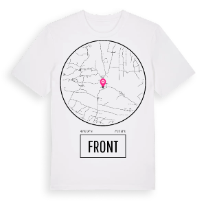 Front t-shirt – ekologisk bomull t-shirt från Pinshirt