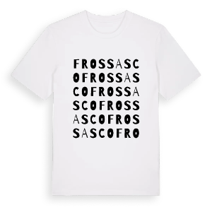 Frossasco ordlek t-shirt – ekologisk bomull t-shirt från Pinshirt