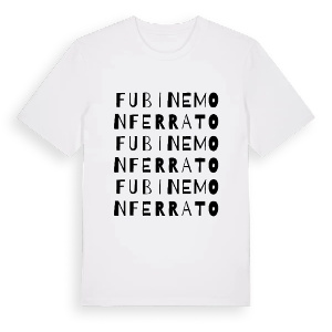 Fubine Monferrato ordlek t-shirt – ekologisk bomull t-shirt från Pinshirt