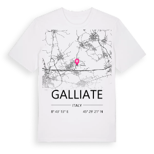 Galliate karta t-shirt – ekologisk bomull t-shirt från Pinshirt