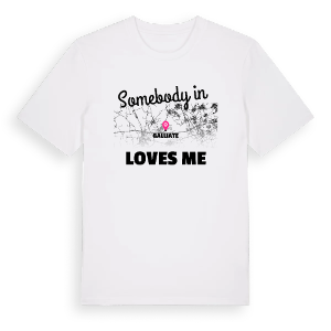 Någon i Galliate älskar mig t-shirt – ekologisk bomull t-shirt från Pinshirt