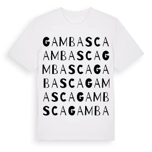 Gambasca ordlek t-shirt – ekologisk bomull t-shirt från Pinshirt