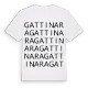 Gattinara ordlek t-shirt
