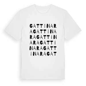Gattinara ordlek t-shirt – ekologisk bomull t-shirt från Pinshirt