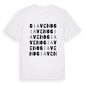 Giaveno ordlek t-shirt – ekologisk bomull t-shirt från Pinshirt