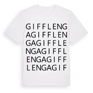 Gifflenga ordlek t-shirt – ekologisk bomull t-shirt från Pinshirt
