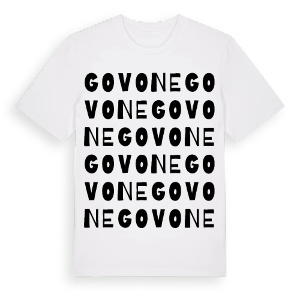 Govone ordlek t-shirt – ekologisk bomull t-shirt från Pinshirt