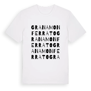 Grana Monferrato ordlek t-shirt – ekologisk bomull t-shirt från Pinshirt