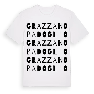 Grazzano Badoglio ordlek t-shirt – ekologisk bomull t-shirt från Pinshirt