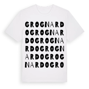 Grognardo ordlek t-shirt – ekologisk bomull t-shirt från Pinshirt