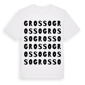 Grosso ordlek t-shirt – ekologisk bomull t-shirt från Pinshirt