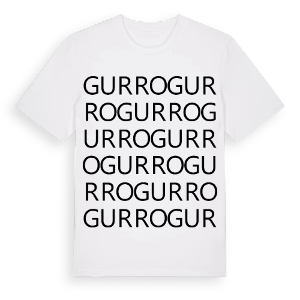 Gurro ordlek t-shirt – ekologisk bomull t-shirt från Pinshirt