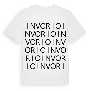 Invorio ordlek t-shirt – ekologisk bomull t-shirt från Pinshirt