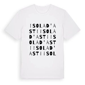 Isola d'Asti ordlek t-shirt – ekologisk bomull t-shirt från Pinshirt