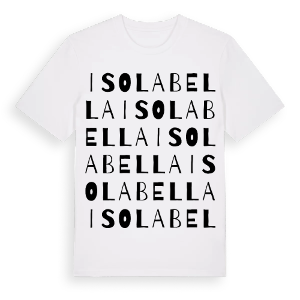 Isolabella ordlek t-shirt – ekologisk bomull t-shirt från Pinshirt