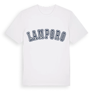 Lamporo college t-shirt – ekologisk bomull t-shirt från Pinshirt