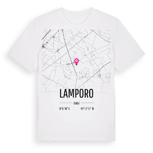 Lamporo karta t-shirt – ekologisk bomull t-shirt från Pinshirt