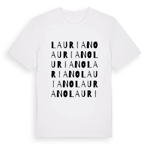 Lauriano ordlek t-shirt – ekologisk bomull t-shirt från Pinshirt