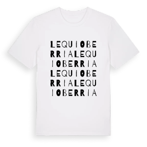 Lequio Berria ordlek t-shirt – ekologisk bomull t-shirt från Pinshirt
