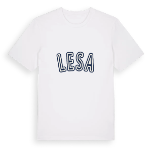 Lesa college t-shirt – ekologisk bomull t-shirt från Pinshirt