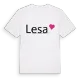 Lesa hjärta t-shirt