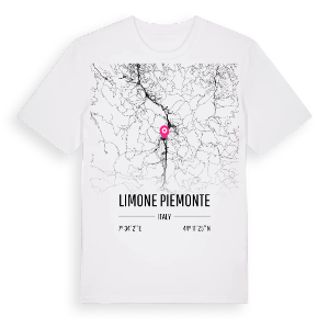 Limone Piemonte karta t-shirt – ekologisk bomull t-shirt från Pinshirt