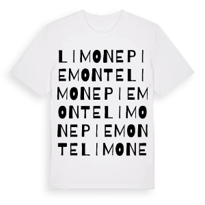 Limone Piemonte ordlek t-shirt – ekologisk bomull t-shirt från Pinshirt