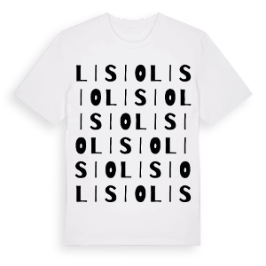 Lisio ordlek t-shirt – ekologisk bomull t-shirt från Pinshirt