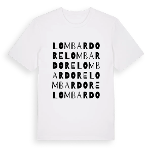 Lombardore ordlek t-shirt – ekologisk bomull t-shirt från Pinshirt