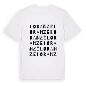 Loranzè ordlek t-shirt – ekologisk bomull t-shirt från Pinshirt