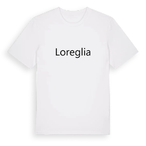 Loreglia fetstil t-shirt – ekologisk bomull t-shirt från Pinshirt