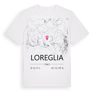Loreglia karta t-shirt – ekologisk bomull t-shirt från Pinshirt