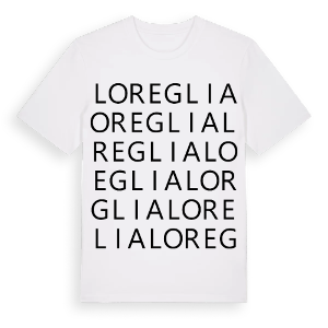 Loreglia ordlek t-shirt – ekologisk bomull t-shirt från Pinshirt