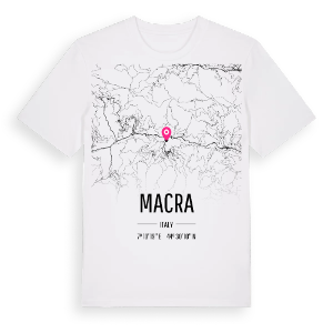 Macra karta t-shirt – ekologisk bomull t-shirt från Pinshirt