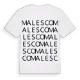 Malesco ordlek t-shirt