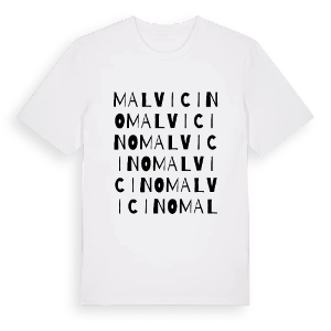 Malvicino ordlek t-shirt – ekologisk bomull t-shirt från Pinshirt