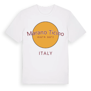 Marano Ticino cirkel t-shirt – ekologisk bomull t-shirt från Pinshirt
