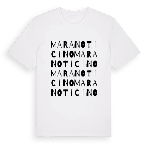 Marano Ticino ordlek t-shirt – ekologisk bomull t-shirt från Pinshirt
