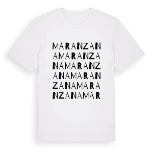 Maranzana ordlek t-shirt – ekologisk bomull t-shirt från Pinshirt