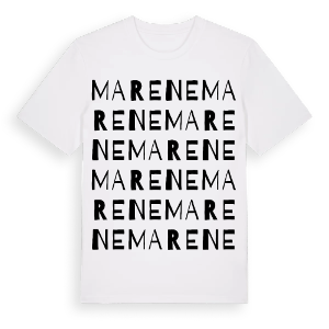 Marene ordlek t-shirt – ekologisk bomull t-shirt från Pinshirt