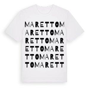 Maretto ordlek t-shirt – ekologisk bomull t-shirt från Pinshirt