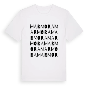 Marmora ordlek t-shirt – ekologisk bomull t-shirt från Pinshirt