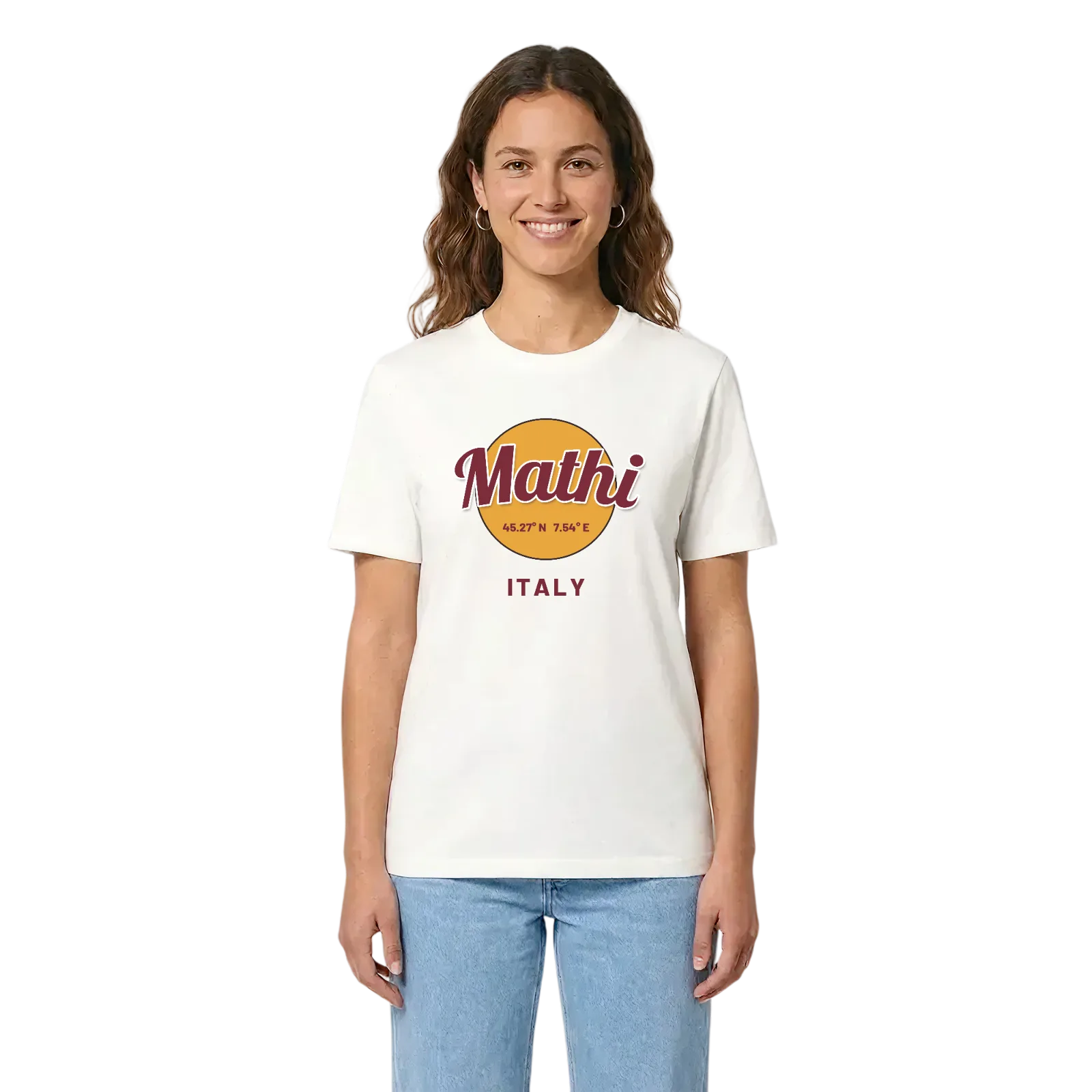 Mathi cirkel t-shirt – White, i miljö