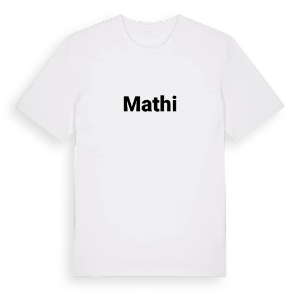 Mathi fetstil t-shirt – ekologisk bomull t-shirt från Pinshirt