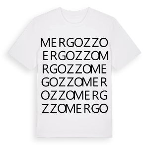 Mergozzo ordlek t-shirt – ekologisk bomull t-shirt från Pinshirt