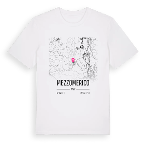 Mezzomerico karta t-shirt – ekologisk bomull t-shirt från Pinshirt