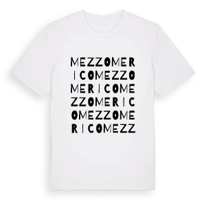 Mezzomerico ordlek t-shirt – ekologisk bomull t-shirt från Pinshirt