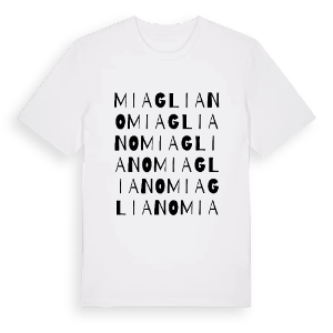 Miagliano ordlek t-shirt – ekologisk bomull t-shirt från Pinshirt